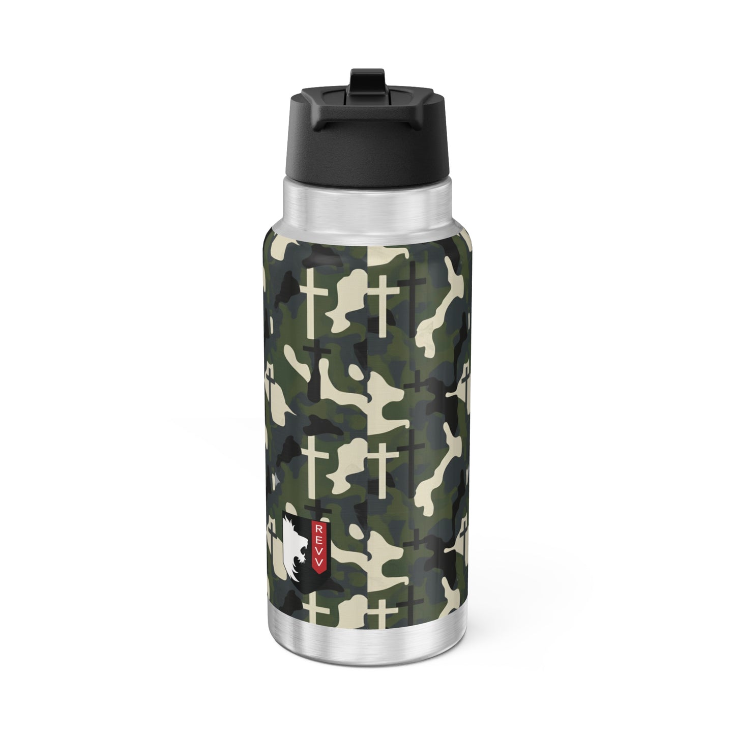 Christian Camo Tumbler | 32oz Hydration Station- thirst for righteousness.