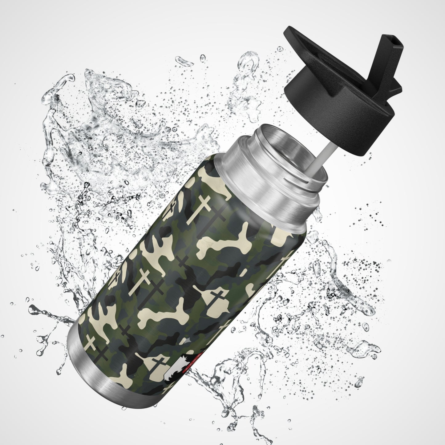 Christian Camo Tumbler | 32oz Hydration Station- thirst for righteousness.