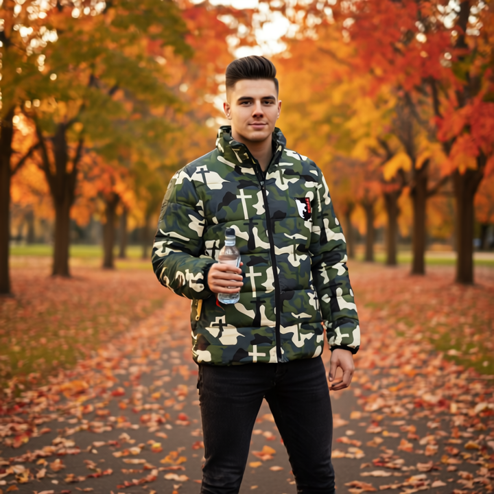 Christian Camo Puffer Jacket
