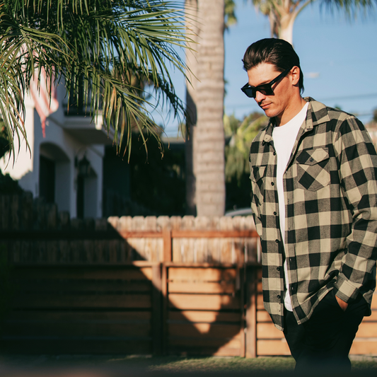 Guardian Long Sleeve Flannel/Pump Cover black/tan