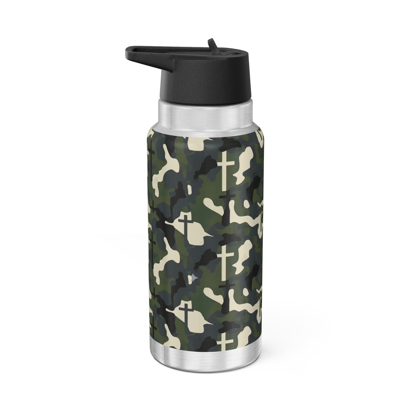 Christian Camo Tumbler | 32oz Hydration Station- thirst for righteousness.