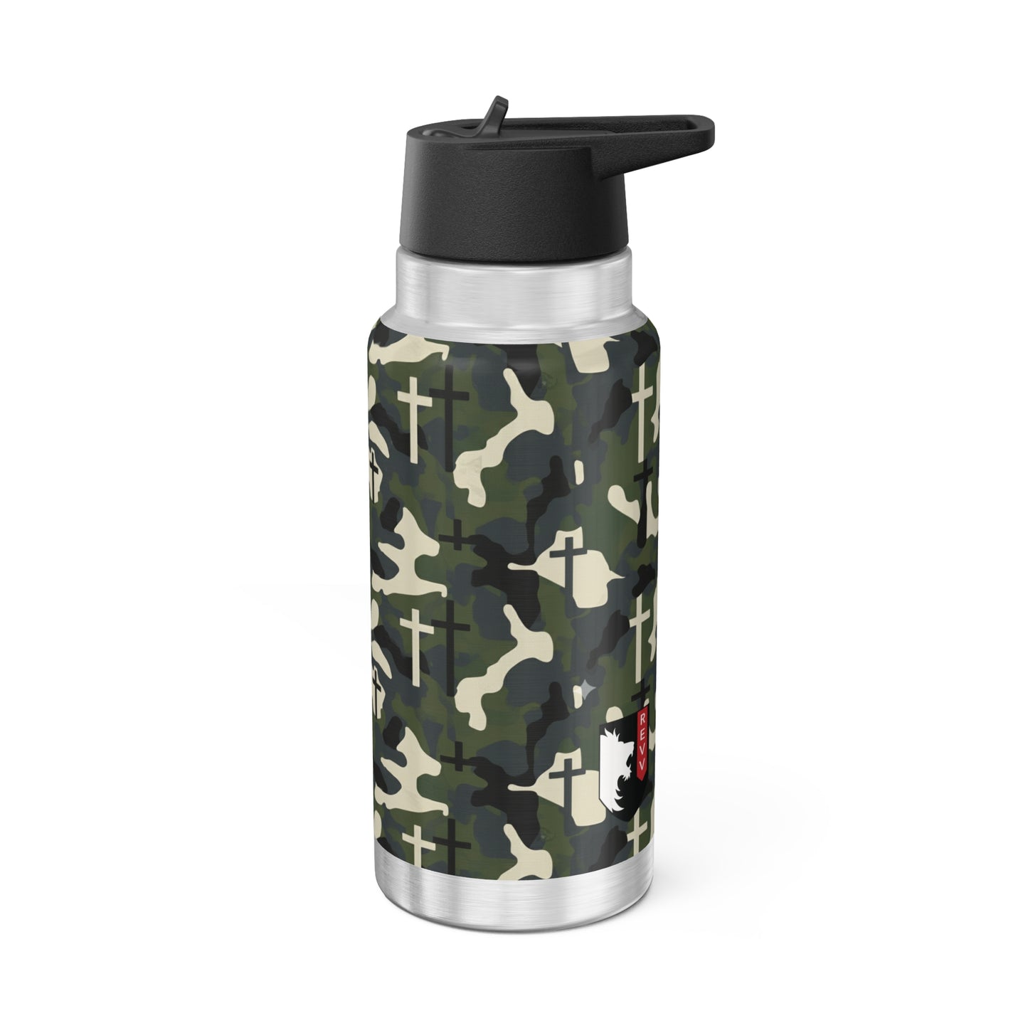Christian Camo Tumbler | 32oz Hydration Station- thirst for righteousness.