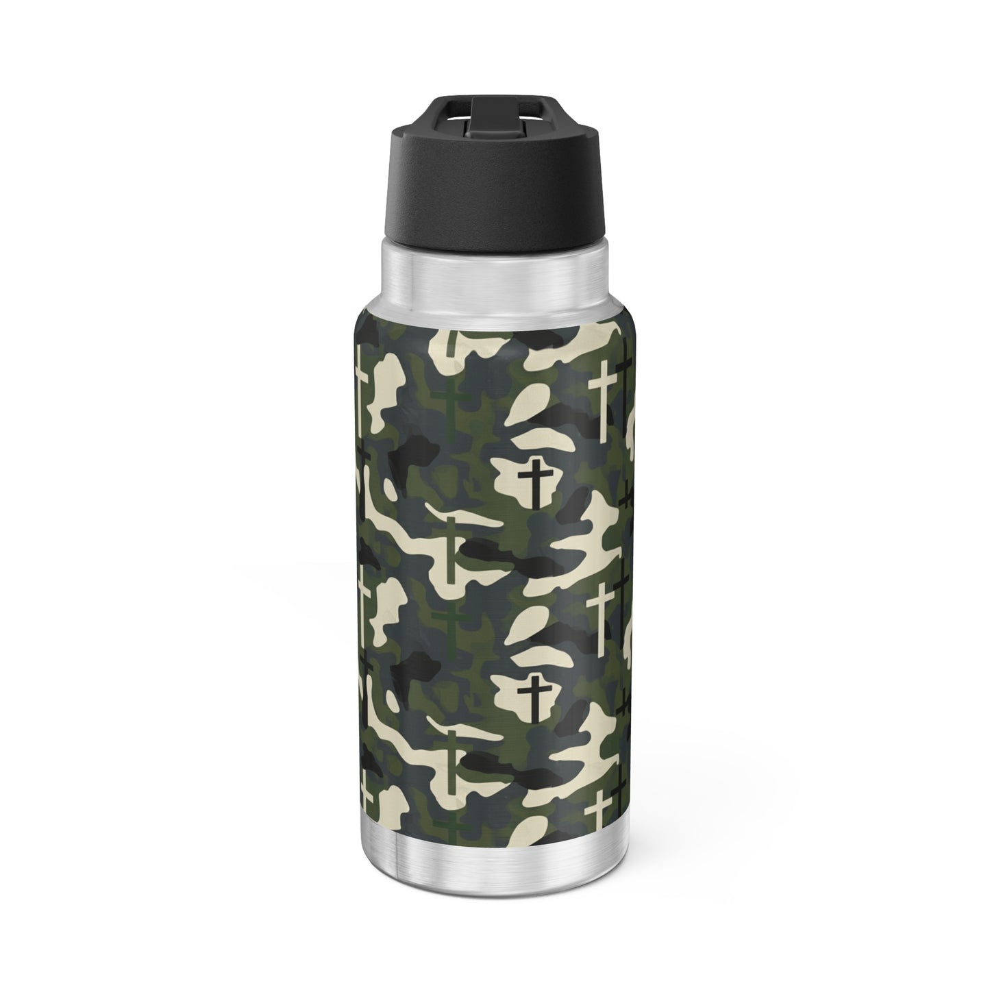 Christian Camo Tumbler | 32oz Hydration Station- thirst for righteousness.