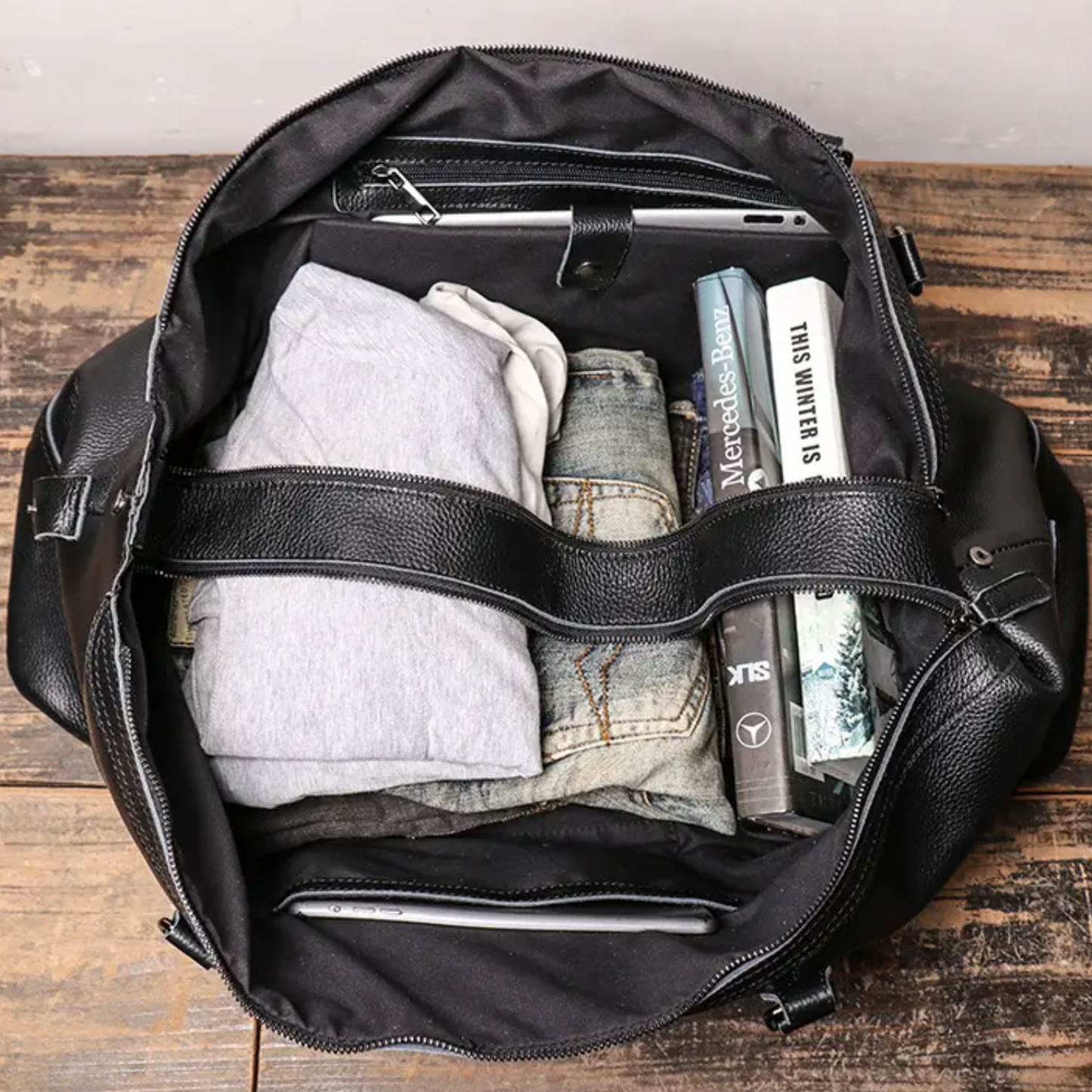 Luxury Warrior Weekender leather Bag